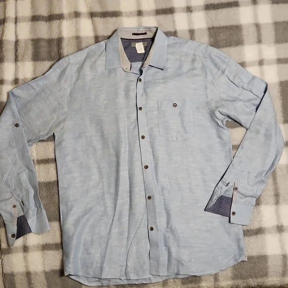 Ted Baker London | Shirts | Ted Baker London Mens Roll Tab Sleeve Blue Shirt Size 4 Us Large | Poshmark Ted Baker London | Shirts | Ted Baker London Mens Roll Tab Sleeve Blue Shirt Size 4 Us Large | Poshmark